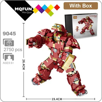 LOZ Diamond Blocks Building Mecha Iron Man Robot 2 In 1 Super Hero Brick Superhero Action Figures Toys for Children DIY Kid Boy
LOZ Diamond Blocks Building Mecha Iron Man Robot 2 In 1 Super Hero Brick Superhero Action Figures Toys for Children DIY Kid Boy