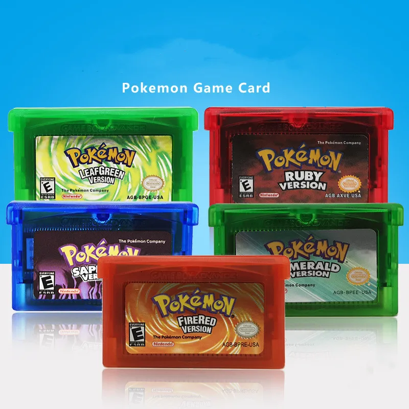 Pokemon GBA Game Card Series Video Game Cartridge Console Card English Language NDSL GB GBC GBM GBA SP
Pokemon GBA Game Card Series Video Game Cartridge Console Card English Language NDSL GB GBC GBM GBA SP
