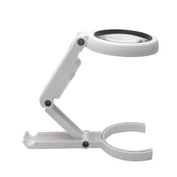 Dual Use Jewelry 5/11X Magnifying Glass 8 LED Hand Held Stand Foldable Simple Authenticate Home Repair Non Slip Table Lamp
Dual Use Jewelry 5/11X Magnifying Glass 8 LED Hand Held Stand Foldable Simple Authenticate Home Repair Non Slip Table Lamp