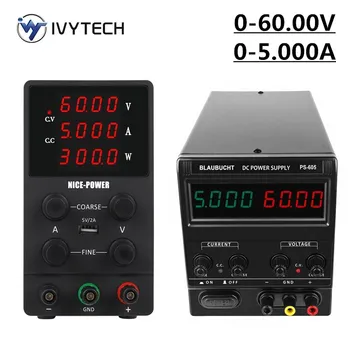 IVYTECH Adjustable lab Power Supply DC Switching Power Supplies 60V 5A Power Source Digital Voltage Regulated Current Stabilizer
IVYTECH Adjustable lab Power Supply DC Switching Power Supplies 60V 5A Power Source Digital Voltage Regulated Current Stabilizer