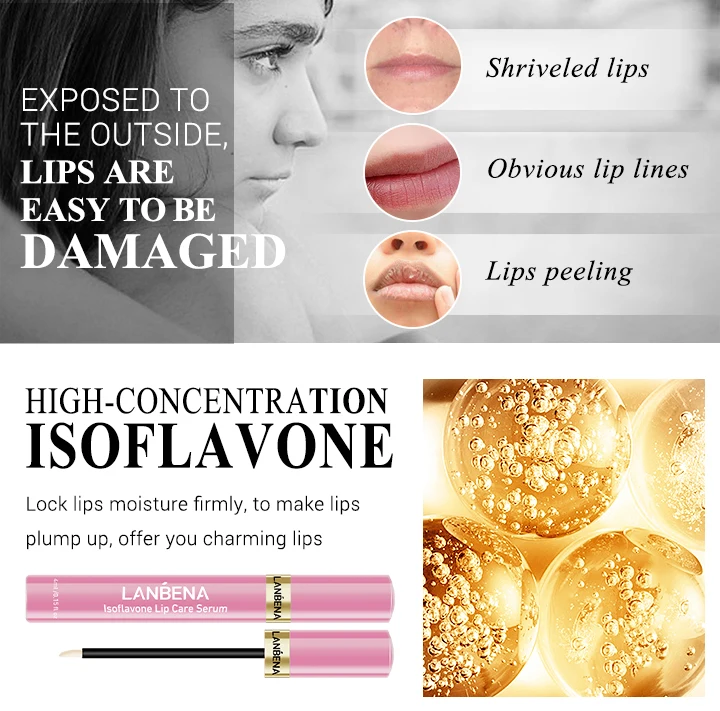 LANBENA Lip Plumper Serum Lip Mask Reduce Fine Lines Resist Pigment Increase Lip Elasticity Lip Gloss Moisturing Lipstick Makeup LANBENA Lip Plumper Serum Lip Mask Reduce Fine Lines Resist Pigment Increase Lip Elasticity Lip Gloss Moisturing Lipstick Makeup