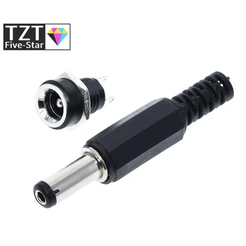 10PCS 5Pair DC Power Connector pin 2.1x5.5mm Female Plug Jack + Male Plug Jack Socket Adapter DC-022B
10PCS 5Pair DC Power Connector pin 2.1x5.5mm Female Plug Jack + Male Plug Jack Socket Adapter DC-022B