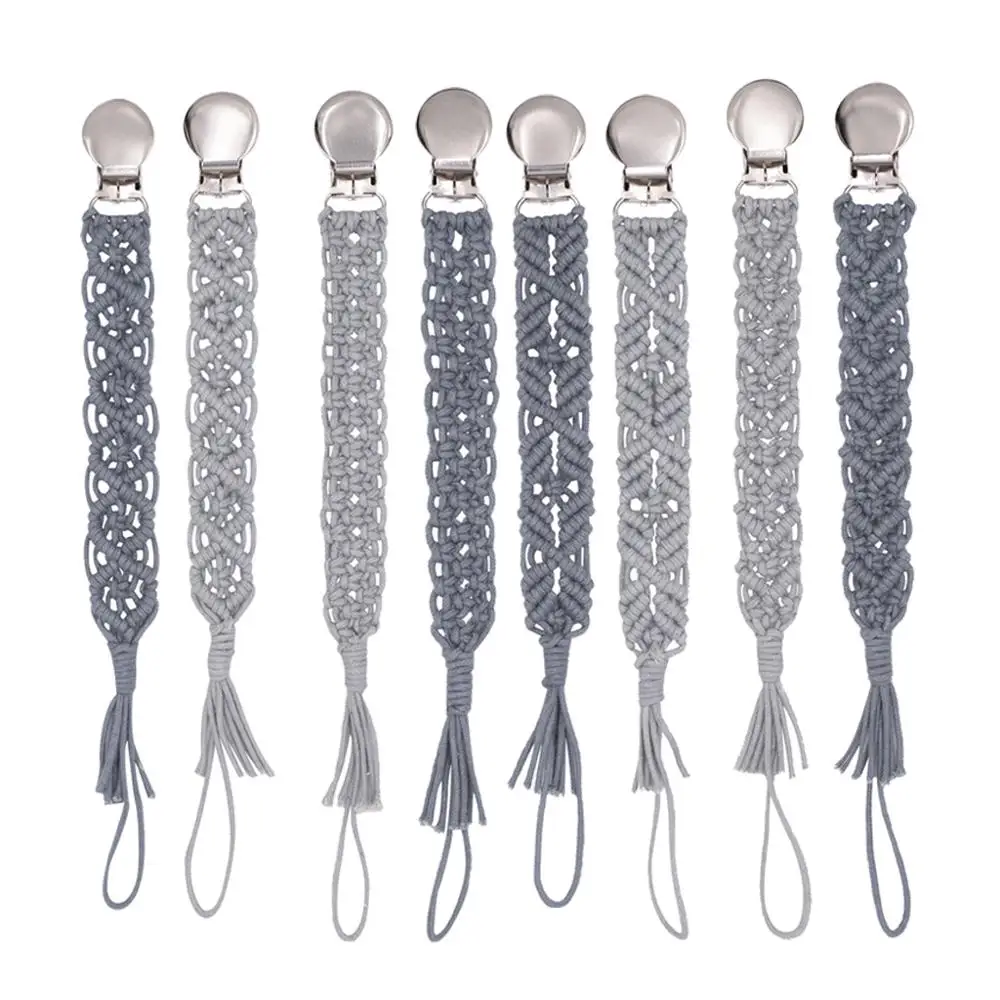 Handmade Crochet Baby Pacifier Chain Clip Vintage Cotton Yarn Anti-fall Newborn Dummy Pacifier Clip Holder
Handmade Crochet Baby Pacifier Chain Clip Vintage Cotton Yarn Anti-fall Newborn Dummy Pacifier Clip Holder