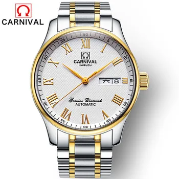 Relogio Masculino CARNIVAL Brand Automatic Watches For Men Luxury Waterproof Fashion Gold Silver Dress Mechanical Watch Clock
Relogio Masculino CARNIVAL Brand Automatic Watches For Men Luxury Waterproof Fashion Gold Silver Dress Mechanical Watch Clock