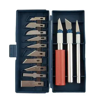 1 Set/13 Pcs Hobby Knife for Multi-Purpose Engraving Crafts Art Cutting Hand Tool Multipurpose Engraved Paper Practical Knife
1 Set/13 Pcs Hobby Knife for Multi-Purpose Engraving Crafts Art Cutting Hand Tool Multipurpose Engraved Paper Practical Knife
