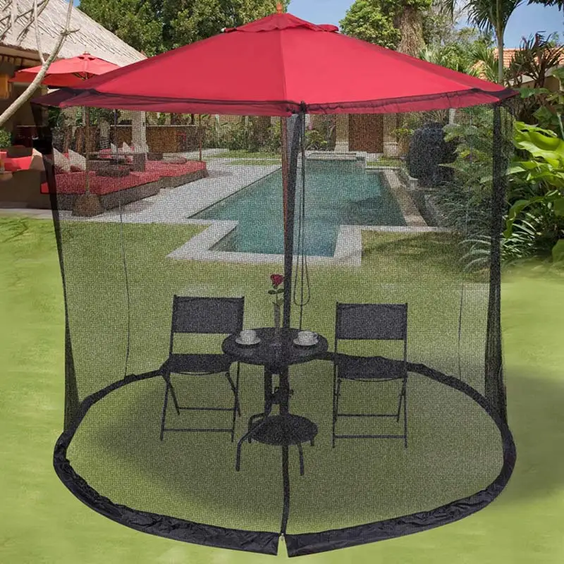 Patio Umbrella Mosquito Netting Mesh Screen with Zipper for Umbrellas Patio Tables FP8
Patio Umbrella Mosquito Netting Mesh Screen with Zipper for Umbrellas Patio Tables FP8