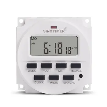 SINOTIMER AC 220V Weekly 7 Days Programmable Digital Time Switch Power Energy Meters Relay Timer Control Din Rail Mount
SINOTIMER AC 220V Weekly 7 Days Programmable Digital Time Switch Power Energy Meters Relay Timer Control Din Rail Mount