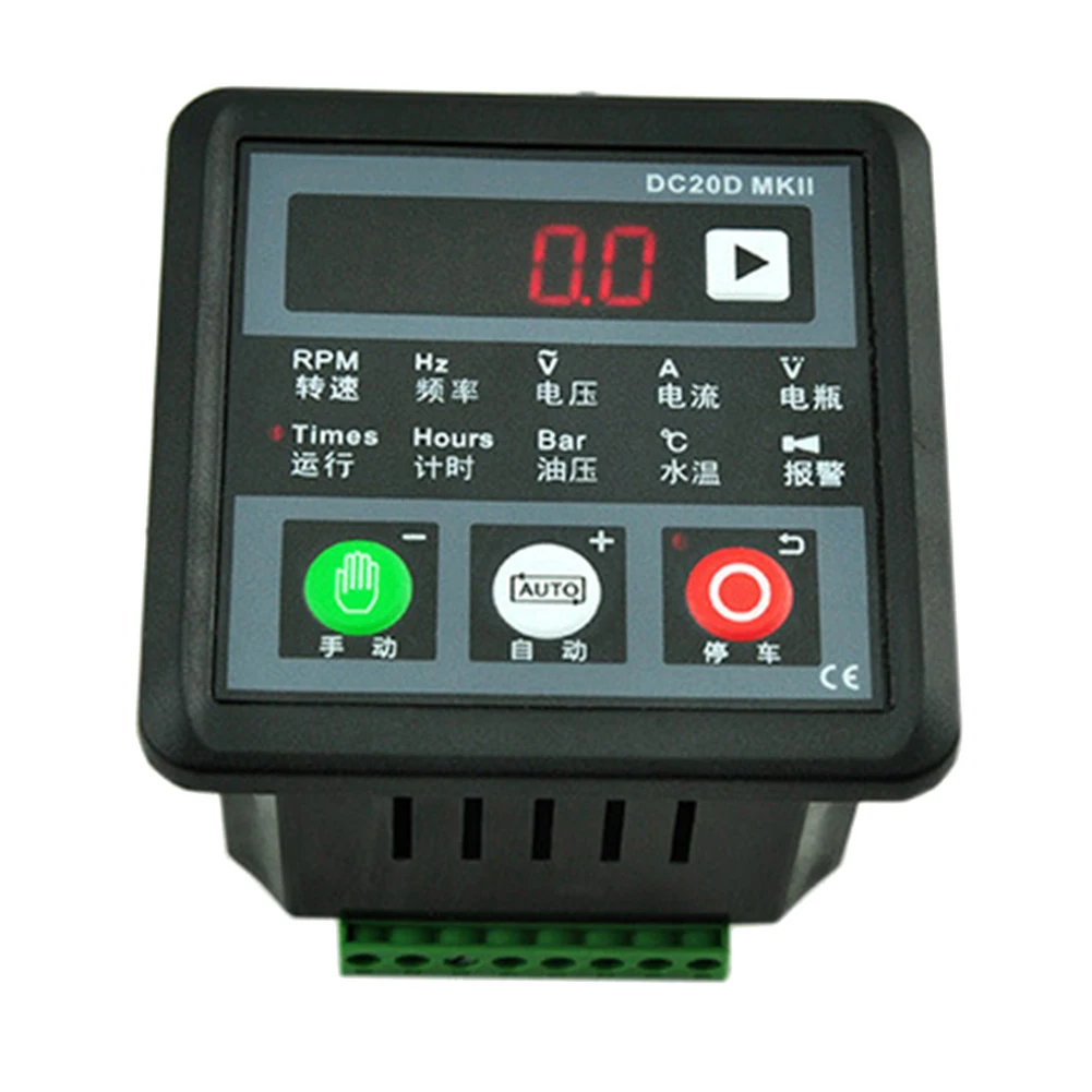Generator Controller Engine Generator Control Module Controller DC20D MKII Trouble Alarm LED Digital Display WWO66
Generator Controller Engine Generator Control Module Controller DC20D MKII Trouble Alarm LED Digital Display WWO66