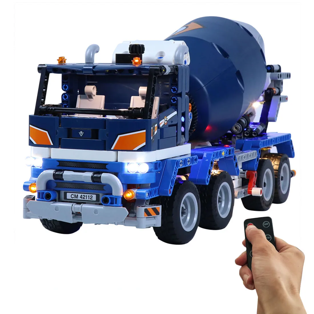 USB Powered Remote Control LED Lighting Kit with Music for Mixer Truck 42112 (LED Only, No Kit) - Light and Sound Version
USB Powered Remote Control LED Lighting Kit with Music for Mixer Truck 42112 (LED Only, No Kit) - Light and Sound Version