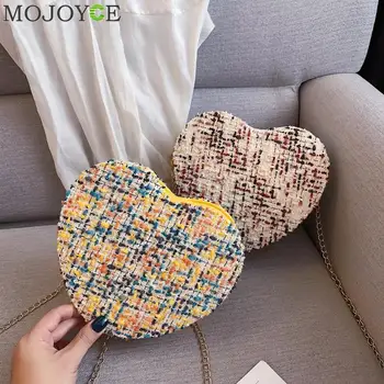 Fashion Women Heart-shaped Shoulder Bag Woolen Chain Zipper Crossbody Bags
Fashion Women Heart-shaped Shoulder Bag Woolen Chain Zipper Crossbody Bags