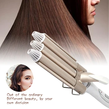 Professional Curling Iron Ceramic Triple Barrel Hair Styler Hair Waver Styling Tools 110-220V Hair Curler Electric Curling 41D
Professional Curling Iron Ceramic Triple Barrel Hair Styler Hair Waver Styling Tools 110-220V Hair Curler Electric Curling 41D