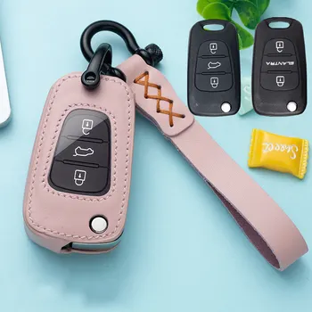 Leather Car Key Case Cover Chain For Hyundai i20 i30 i40 IX25 Creta IX35 HB20 Solaris Elantra Accent For Kia K2 K5 Rio Sportage
Leather Car Key Case Cover Chain For Hyundai i20 i30 i40 IX25 Creta IX35 HB20 Solaris Elantra Accent For Kia K2 K5 Rio Sportage