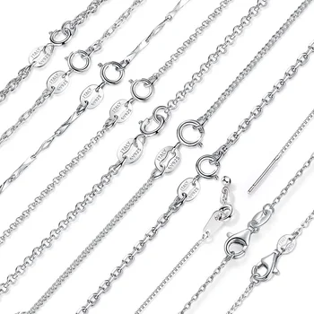 CLASSIC BASIC CHAIN 100% 925 STERLING SILVER LOBSTER CLASP ADJUSTABLE NECKLACE CHAIN FASHION JEWELRY WOMEN ACCESSORIES SCA009-45
CLASSIC BASIC CHAIN 100% 925 STERLING SILVER LOBSTER CLASP ADJUSTABLE NECKLACE CHAIN FASHION JEWELRY WOMEN ACCESSORIES SCA009-45