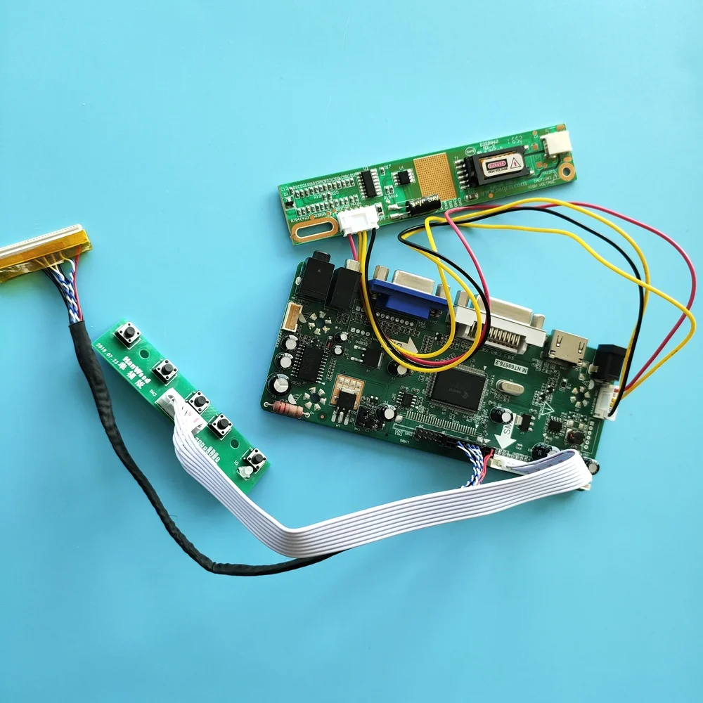 Комплект для QD15TL07 Rev.03 драйвер экрана 1 лампа LVDS 15 4 "плата контроллера DVI HDMI 30pin VGA