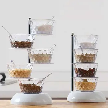 Crystal Transparent 4/5 Layer 360 Degree Vertical Kitchen Rotation Storage Seasoning Box Food Storage Container
Crystal Transparent 4/5 Layer 360 Degree Vertical Kitchen Rotation Storage Seasoning Box Food Storage Container