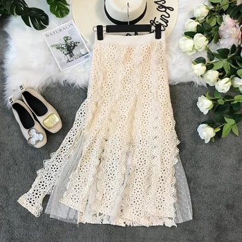 Boollili 2020 Spring Summer Lace White Skirt Women Korean Elegant Black Ruffle Long Skirts Womens Clothes A Line Jupe Femme
Boollili 2020 Spring Summer Lace White Skirt Women Korean Elegant Black Ruffle Long Skirts Womens Clothes A Line Jupe Femme