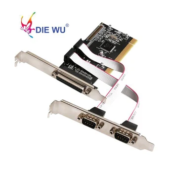 New PCI to Dual RS232 Serial Ports COM & DB25 Printer Parallel Port PCI Express Card Express Serial Controller Adapter Card LPT
New PCI to Dual RS232 Serial Ports COM & DB25 Printer Parallel Port PCI Express Card Express Serial Controller Adapter Card LPT