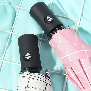 Korean-style Hipster Simple Square Lattice Vinyl Umbrella Sun-resistant Men and Women Three Folding College Style Students All-W
Korean-style Hipster Simple Square Lattice Vinyl Umbrella Sun-resistant Men and Women Three Folding College Style Students All-W