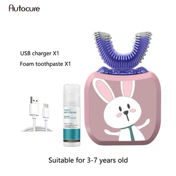 Autocure 2020 Toothbrush Silicone U-shaped Silicone Ultrasonic Baby Rechargeable Lazy Whitening Children's Electric Toothbrush
Autocure 2020 Toothbrush Silicone U-shaped Silicone Ultrasonic Baby Rechargeable Lazy Whitening Children's Electric Toothbrush