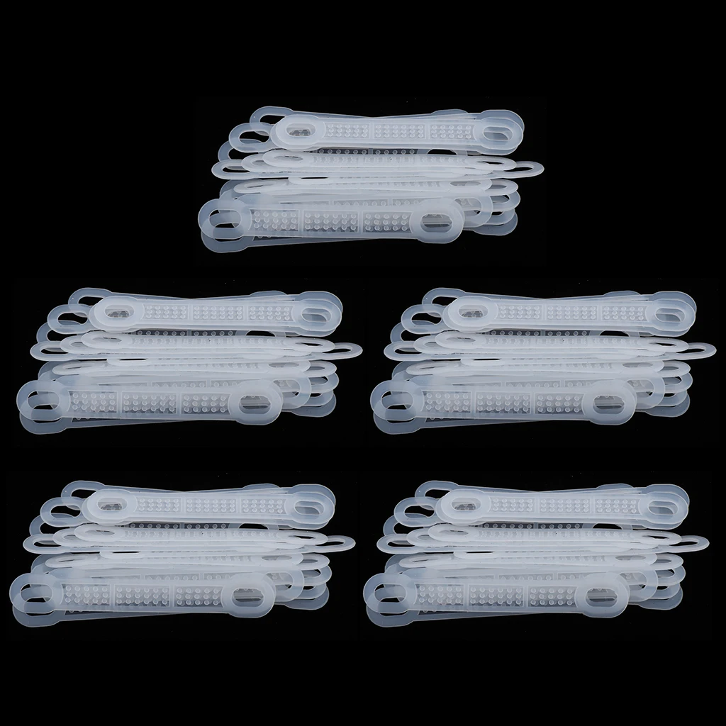 100 Pack Anti Slip Clear Rubber Clothes Hanger Grips Clothing Hanger Strips 100 Pack Anti Slip Clear Rubber Clothes Hanger Grips Clothing Hanger Strips