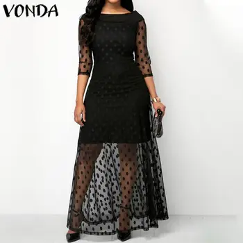 VONDA Summer Maternity Dress 2020 Women Sexy Hollow Out 3/4 Sleeve Party Dresses Loose Summer Sundress With The Lining Clothing
VONDA Summer Maternity Dress 2020 Women Sexy Hollow Out 3/4 Sleeve Party Dresses Loose Summer Sundress With The Lining Clothing