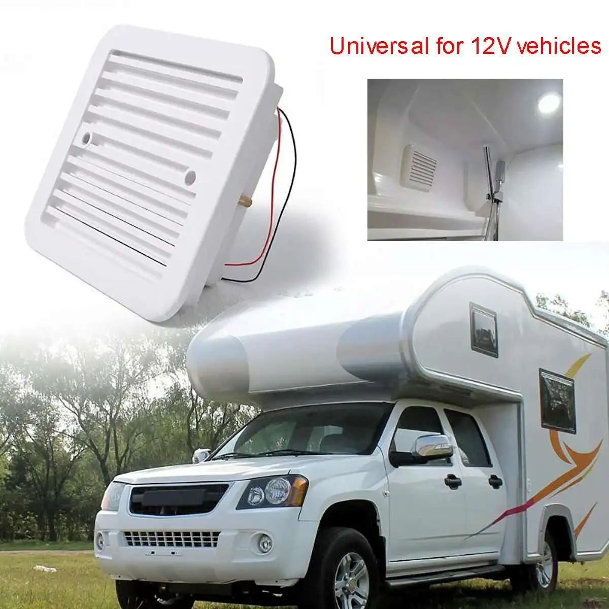 12V Air Vent Fan Ventilation Dustproof Weatherproof Ventilator Extractor Plastic Square Air Vent For Trailer RV Motorhomes
12V Air Vent Fan Ventilation Dustproof Weatherproof Ventilator Extractor Plastic Square Air Vent For Trailer RV Motorhomes