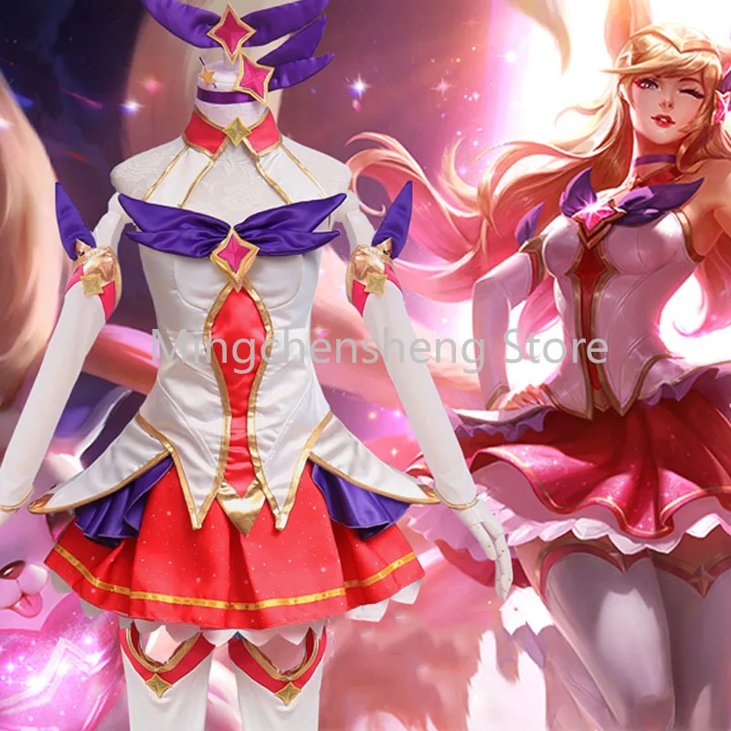 LOL Cosplay Costume Star Guardian Ahri Cosplay Costume Magic Girl The Nine-Tailed Fox Cosplay Full Set Adult Halloween Costume
LOL Cosplay Costume Star Guardian Ahri Cosplay Costume Magic Girl The Nine-Tailed Fox Cosplay Full Set Adult Halloween Costume