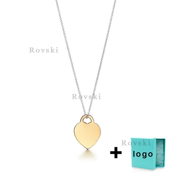 XL TFX TTFF Rllen Sterling Silver Gold Heart Carving Necklace Is Suitable for Women's Party Jewelry Wholesale Free Delivery.
XL TFX TTFF Rllen Sterling Silver Gold Heart Carving Necklace Is Suitable for Women's Party Jewelry Wholesale Free Delivery.
