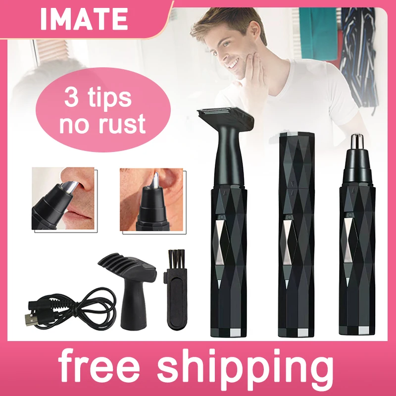 Multi-Purpose Nose Hair Trimmer Rechargeable with 2 Interchanging Heads for Nose Hair, Hair, Beard
Multi-Purpose Nose Hair Trimmer Rechargeable with 2 Interchanging Heads for Nose Hair, Hair, Beard
