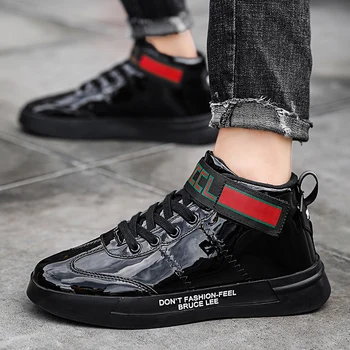 Autumn and winter new bright fashion shoes high to help men's shoes trend fashion non-slip wear high quality men's casual shoes
Autumn and winter new bright fashion shoes high to help men's shoes trend fashion non-slip wear high quality men's casual shoes