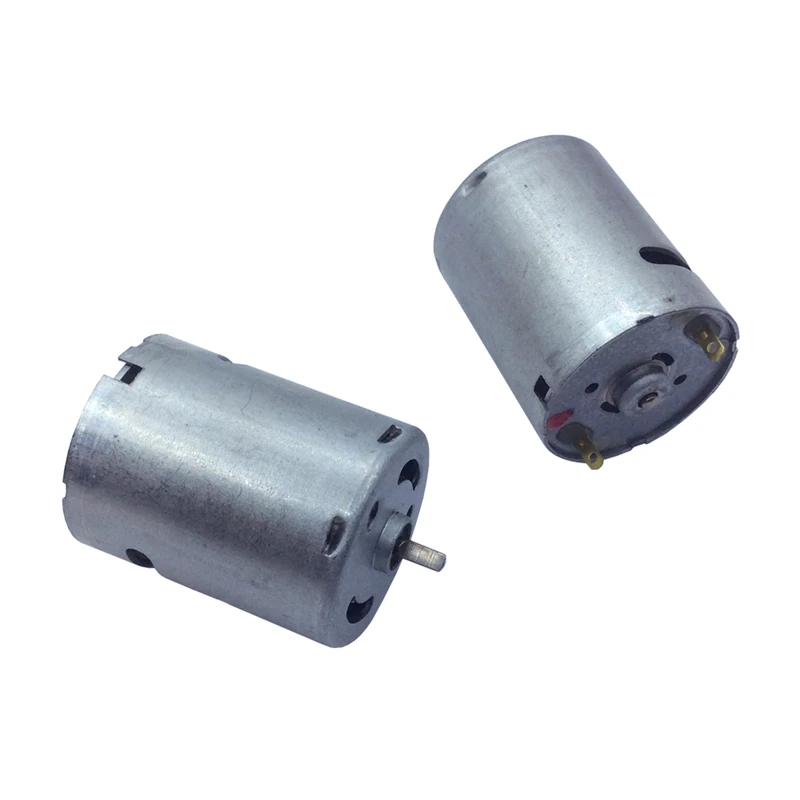RC Motor 2PCS DC 370 Mini RC Car Motor DC 1.5-5V 5200rpm High Speed Electric Micro Motor for DIY Ship Car Toy Hobby Accessories
RC Motor 2PCS DC 370 Mini RC Car Motor DC 1.5-5V 5200rpm High Speed Electric Micro Motor for DIY Ship Car Toy Hobby Accessories