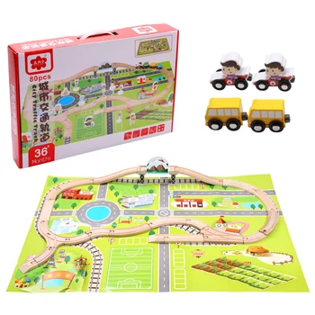80Pcs Solid Wood Track Car Building Block Set Urban Traffic Puzzle Assembled Toy Diecasts & Toy Vehicle
80Pcs Solid Wood Track Car Building Block Set Urban Traffic Puzzle Assembled Toy Diecasts & Toy Vehicle