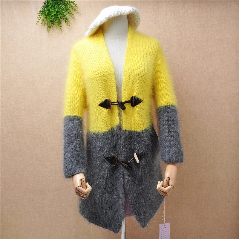 K017 female women 2020 winter thick warm vintage colored mink cashmere knittde loose cardigans angora fur jacket coat sweater
K017 female women 2020 winter thick warm vintage colored mink cashmere knittde loose cardigans angora fur jacket coat sweater