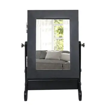 Small Mirror Jewelry Cabinet Organizer Armoire Storage Box Countertop with Stand Black ship from US drop shipping
Small Mirror Jewelry Cabinet Organizer Armoire Storage Box Countertop with Stand Black ship from US drop shipping