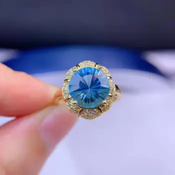 Natural And Real Top Quality BlueTopaz Rings For Women Ring Wedding 925 Sterling Silver Fine Jewelry Gemstone
Natural And Real Top Quality BlueTopaz Rings For Women Ring Wedding 925 Sterling Silver Fine Jewelry Gemstone