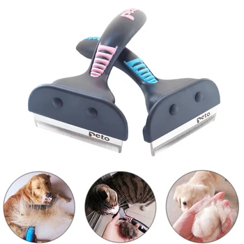 

Pet Dog Cat Hair Removal Brush Comb Pet Grooming Tools Cini Furmines Hair Shedding Trimmer Comb for Dogs Cats