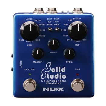 Guitar Solid Studio I.R. Power Amp Simulator Effect Pedal Dual Footswitch, Built-in Microphone
Guitar Solid Studio I.R. Power Amp Simulator Effect Pedal Dual Footswitch, Built-in Microphone