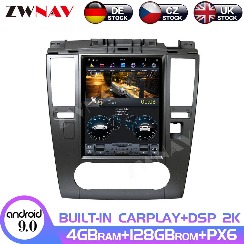 Android 9 4+128G PX6 GPS Vertical Tesla With DSP Carplay Car Multimedia Player For Nissan TIIDA 2008-2011 Radio No DVD
Android 9 4+128G PX6 GPS Vertical Tesla With DSP Carplay Car Multimedia Player For Nissan TIIDA 2008-2011 Radio No DVD
