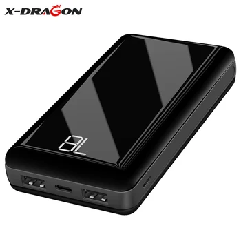 X-DRAGON 25000mAh Fast Type-C Charger Power Bank 2 Input Output LCD Display with Mirror Surface for iphone 11 xiaomi huawei etc.
X-DRAGON 25000mAh Fast Type-C Charger Power Bank 2 Input Output LCD Display with Mirror Surface for iphone 11 xiaomi huawei etc.