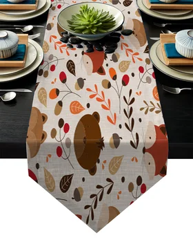 Cartoon Fox Animals Table Runner Table Flag Home Party Decorative Tablecloth Table Runners for Wedding 
Cartoon Fox Animals Table Runner Table Flag Home Party Decorative Tablecloth Table Runners for Wedding