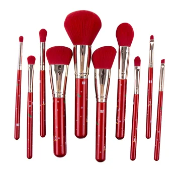 10Pcs Makeup Brush Set Christmas Theme Red Brushes Festival Beauty Cosmetic Tool
10Pcs Makeup Brush Set Christmas Theme Red Brushes Festival Beauty Cosmetic Tool