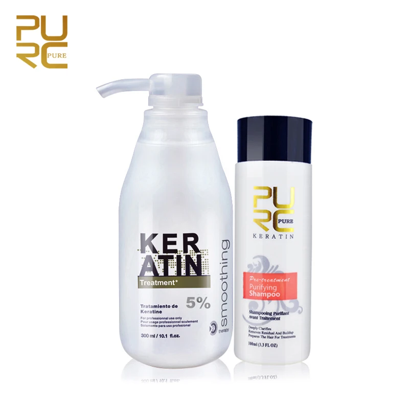 5% Keratin hair straightening hot sale hair care products 300ml keratin and 100ml purifying shampoo set free shipping 5% Keratin hair straightening hot sale hair care products 300ml keratin and 100ml purifying shampoo set free shipping