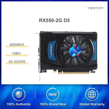 Yeston RX550 2G D5 1071MHZ/128bit GDDR5 Gaming Graphics Card For Desktop Computer HDMI/DP/DVI Support 4096×2160 High Resolution
Yeston RX550 2G D5 1071MHZ/128bit GDDR5 Gaming Graphics Card For Desktop Computer HDMI/DP/DVI Support 4096×2160 High Resolution