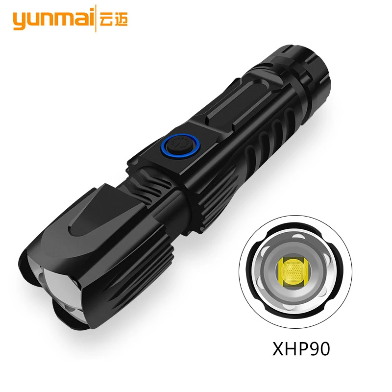 LED zoom flashlight XHP90 powerful lantern Light Portable Lighting USB rechargeable 5 modes zoom torch with 26650 battery
LED zoom flashlight XHP90 powerful lantern Light Portable Lighting USB rechargeable 5 modes zoom torch with 26650 battery
