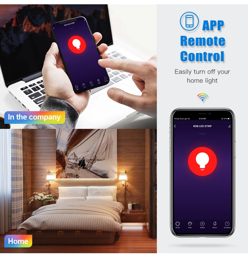 Generic Smart Wifi Zigbee 3.0 Led Light Bulb Tuya Smart Home E27 Led