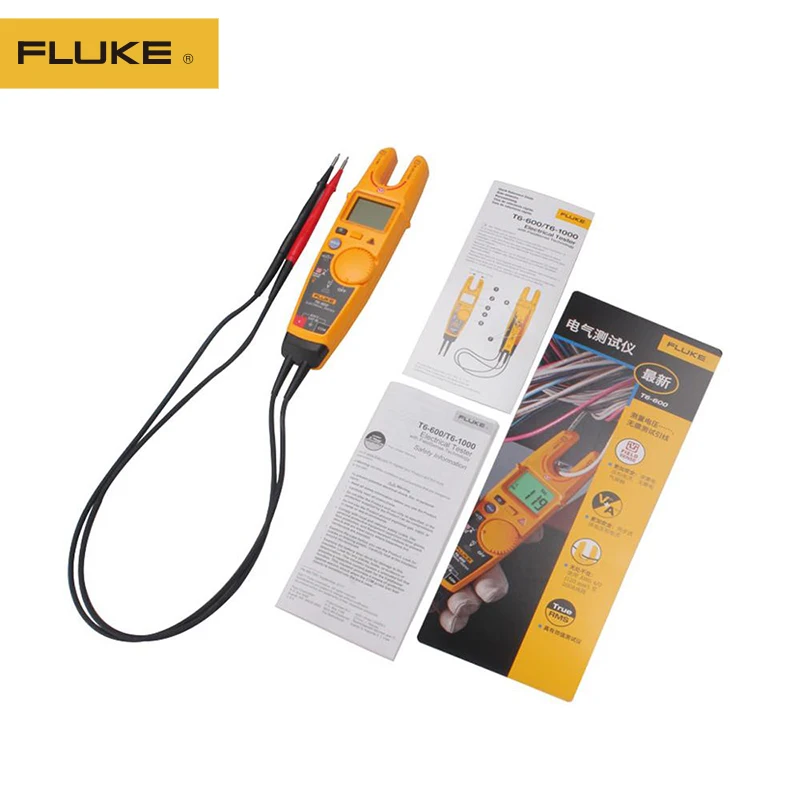 Fluke T6-600 Clamp Meter Continuity Current Electrical Tester Non-contact Voltage High Precision Open Clamp Meter Multimeter
Fluke T6-600 Clamp Meter Continuity Current Electrical Tester Non-contact Voltage High Precision Open Clamp Meter Multimeter