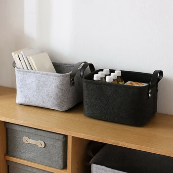 New Foldable Box Container Clothes Organizer Storage Sundries Pouch Felt Cloth Desktop Decoration Storage Basket 
New Foldable Box Container Clothes Organizer Storage Sundries Pouch Felt Cloth Desktop Decoration Storage Basket