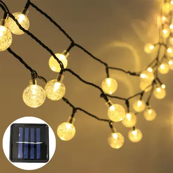 5M-22M LED Solar Ball Garland Lights String Waterproof Outdoor Lamp Holiday Wedding Party Baby Bed Fairy Lights Decoration
5M-22M LED Solar Ball Garland Lights String Waterproof Outdoor Lamp Holiday Wedding Party Baby Bed Fairy Lights Decoration
