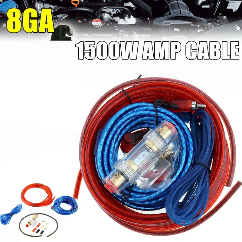 1500W Car Amplifier Installation Wiring Harness Kit 8GA Audio Amplifier Subwoofer Power Cable
1500W Car Amplifier Installation Wiring Harness Kit 8GA Audio Amplifier Subwoofer Power Cable