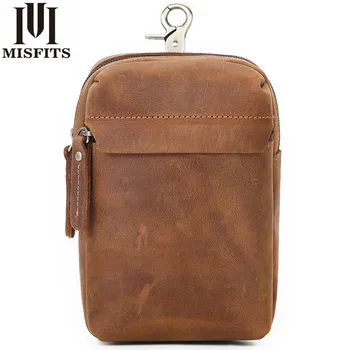 MISFITS Men's Genuine Genuine Leather Waist Bags Large Capacity Many Compartments Male Small Travel Fanny Pack Leather Belt
MISFITS Men's Genuine Genuine Leather Waist Bags Large Capacity Many Compartments Male Small Travel Fanny Pack Leather Belt